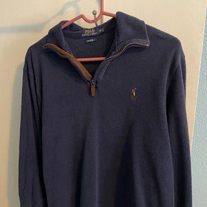 Polo Men's Size Medium Blue Estate Rib Sweater